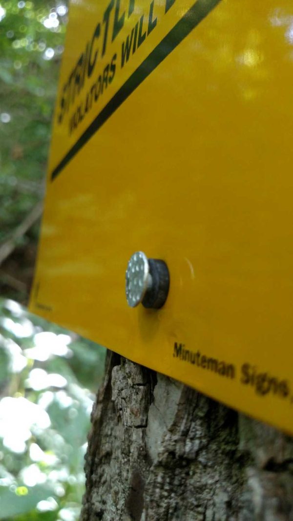 Minuteman Original Posted Hunting, Fishing or Trespassing Yellow/ Orange POLY Sign - Image 8