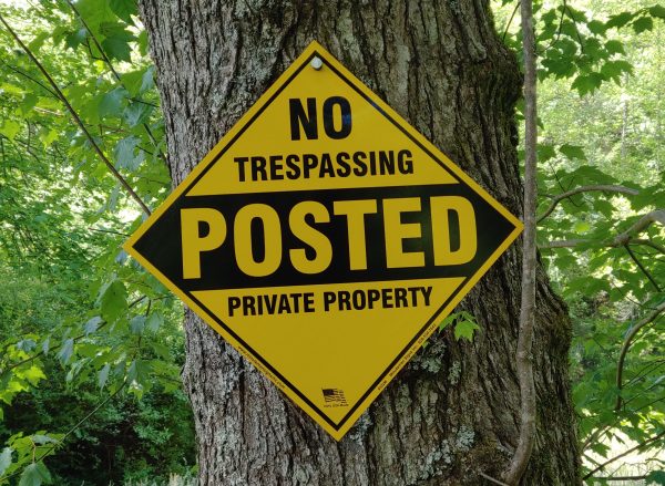 No Trespassing Posted Private Property POLY Diamond Sign - Image 4